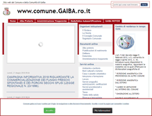 Tablet Screenshot of comune.gaiba.ro.it